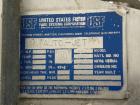 Used United States Filter Auto-Jet Self-Cleaning Pressure Leaf Filter, 600 square feet filter area, model 600, 304 stainless steel. Horizontal shell 54
