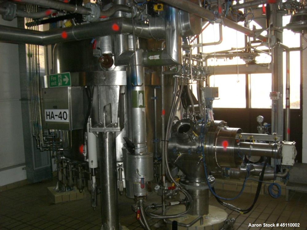 Used 3V Cogiem Stainless Steel Nutsche Filter Dryer, Model Filtrodry FPP150SD/F