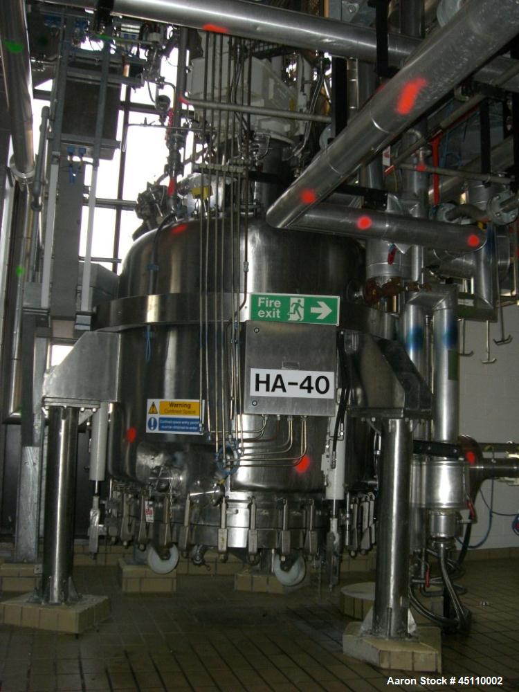 Used 3V Cogiem Stainless Steel Nutsche Filter Dryer, Model Filtrodry FPP150SD/F