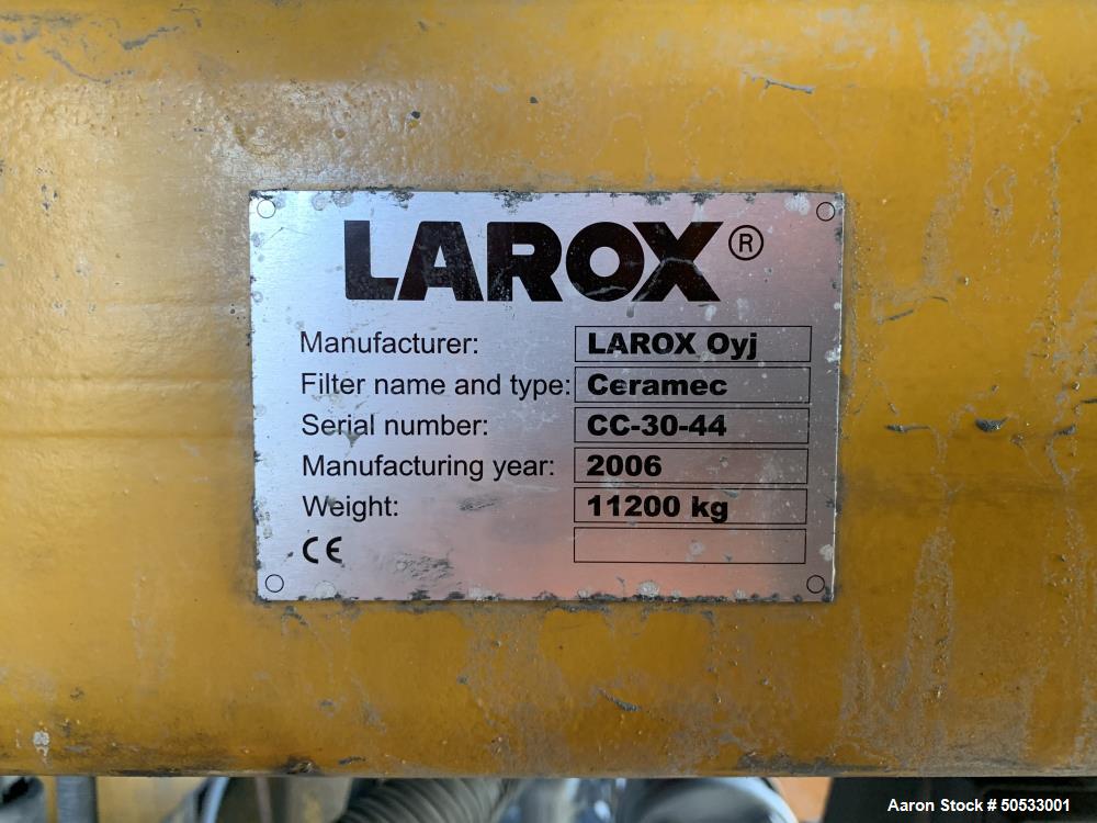 Used Larox Ceramec CC-30-44 Filter