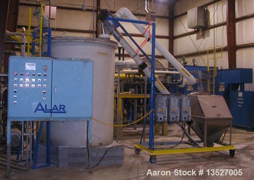 Unused-Used: Alar Auto-Vac Rotary Vacuum Drum Filter System.  Model 6120. The dewatering system consists of a precoat slurry...