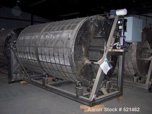 Unused-NEW: Rolling drum filter. Filter constantly filters water by turning as water flows through. Filter rate approximately 350 gallons/min. Filter media goes between screens on drum perimeter. All...