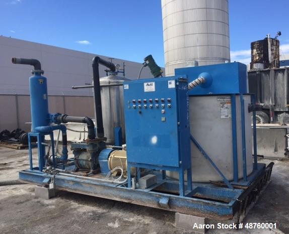 Used Alar Auto-Vac Rotary Vacuum Filter, Model 660, Stainless steel. 113 sqft. area. With vacuum pump.