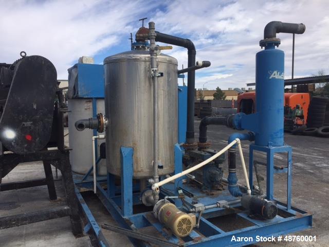 Used Alar Auto-Vac Rotary Vacuum Filter, Model 660, Stainless steel. 113 sqft. area. With vacuum pump.