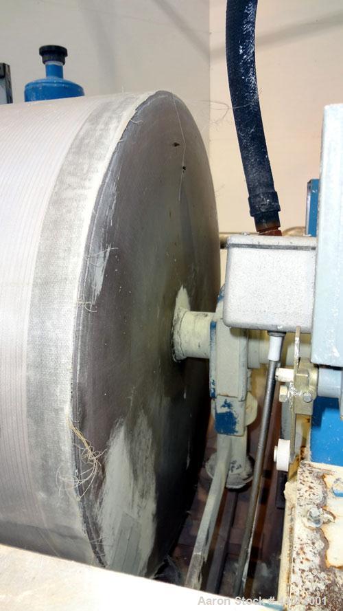 Used Alar Auto-Vac Filter System Consisting Of: (1) Alar rotary vacuum filter, model 220. 24” Diameter x 24” face 304 stainless steel drum, approximate 12.6 square feet filter area. Drum diven by a 1...