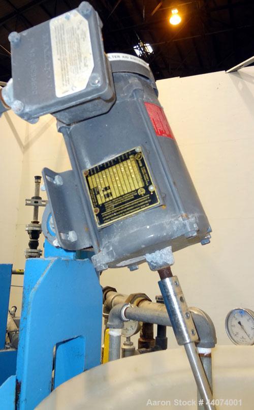 Used Alar Auto-Vac Filter System Consisting Of: (1) Alar rotary vacuum filter, model 220. 24” Diameter x 24” face 304 stainless steel drum, approximate 12.6 square feet filter area. Drum diven by a 1...