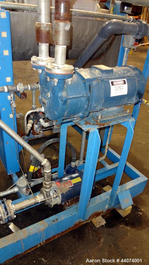Used Alar Auto-Vac Filter System Consisting Of: (1) Alar rotary vacuum filter, model 220. 24” Diameter x 24” face 304 stainless steel drum, approximate 12.6 square feet filter area. Drum diven by a 1...
