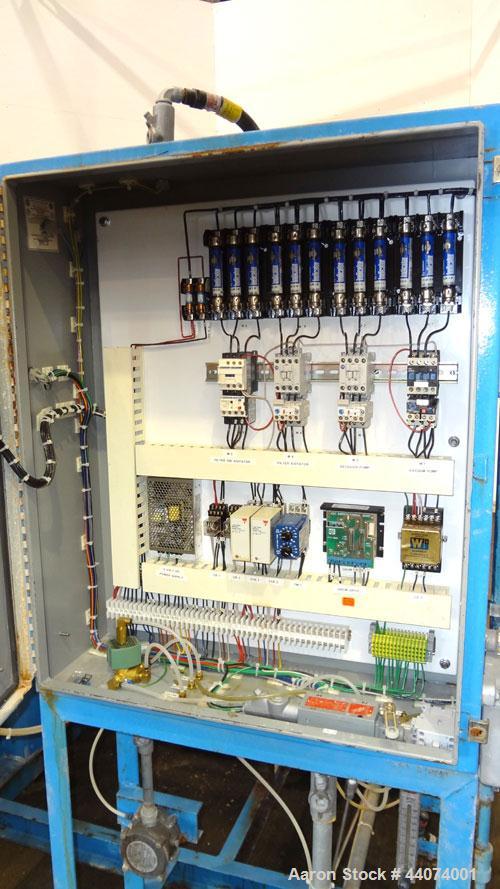 Used Alar Auto-Vac Filter System Consisting Of: (1) Alar rotary vacuum filter, model 220. 24” Diameter x 24” face 304 stainless steel drum, approximate 12.6 square feet filter area. Drum diven by a 1...