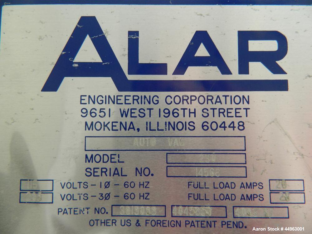Used Alar Auto Rotary Vacuum Drum Precoat Filter, Model 230