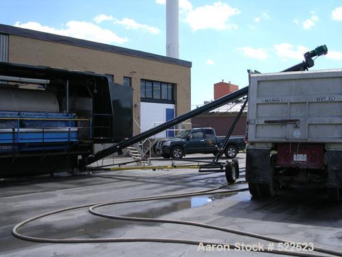USED: Alar rotary vacuum filter, model 6120. 6' diameter x 12' long, 226 square feet. OAD: 9'9" x 19'3" x 11' high. Mobile unit. Unit is wire ESA approved for 600 volts. Trailer unit comes with auger...