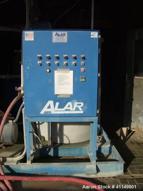 Used Alar Water Reclamation System, Model 640.6' drum diameter, 4' long drum, 75.4 square foot nominal filtering area, 33 hp. Auto-Vac Filter is a self-contained dewatering system that filters indust...