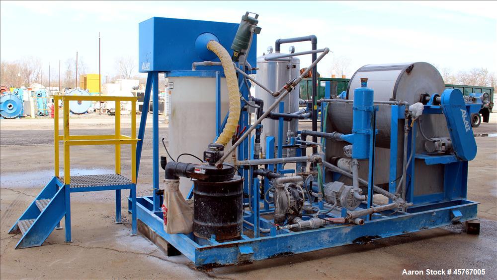 Used Alar (Auto-Vac) Rotary Vacuum Drum Precoat Filter, Model AV330