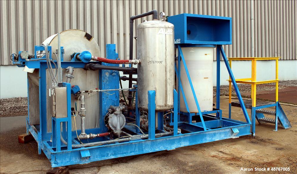 Used Alar (Auto-Vac) Rotary Vacuum Drum Precoat Filter, Model AV330