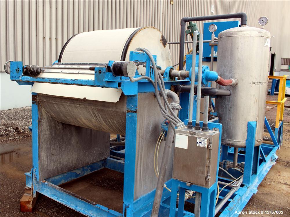Used Alar (Auto-Vac) Rotary Vacuum Drum Precoat Filter, Model AV330
