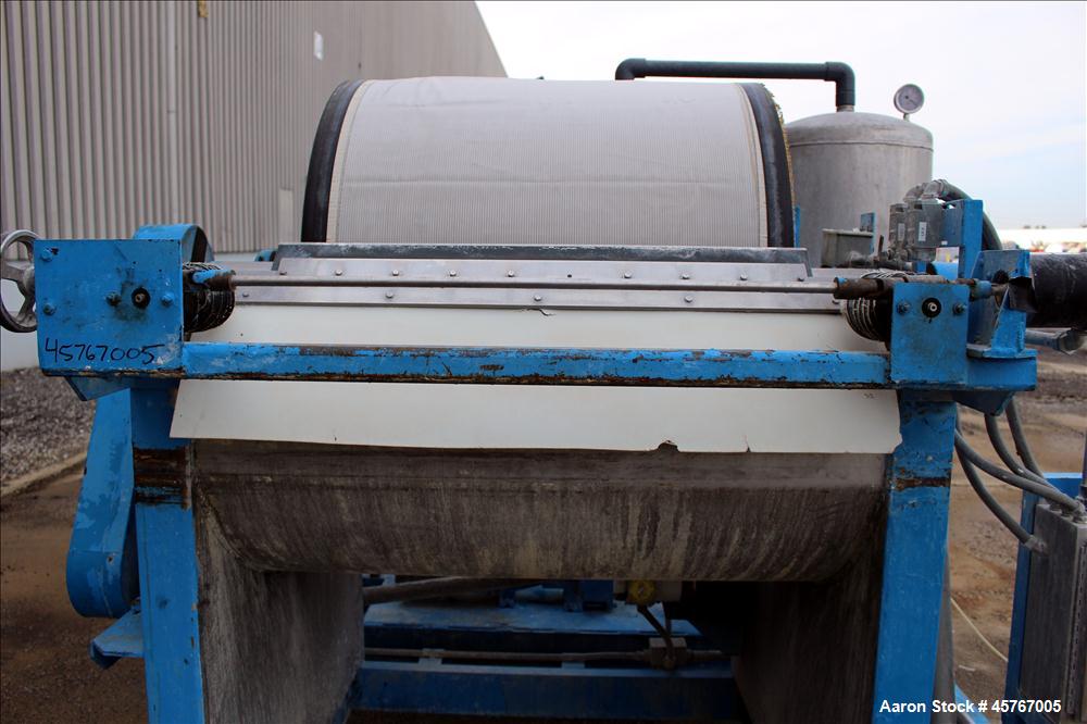 Used Alar (Auto-Vac) Rotary Vacuum Drum Precoat Filter, Model AV330