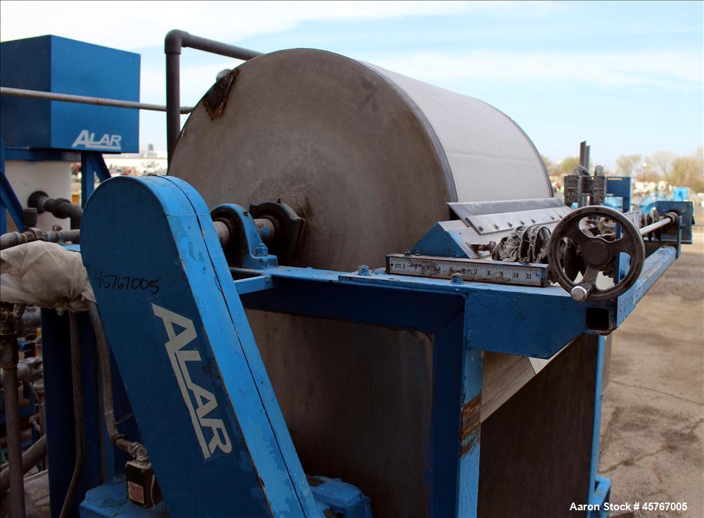 Used Alar (Auto-Vac) Rotary Vacuum Drum Precoat Filter, Model AV330