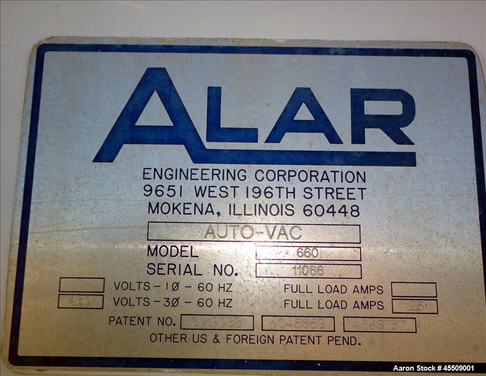 Used Alar Engineering Auto-Vac Rotary Vacuum Filter, Model AV660