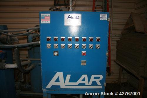 Used Alar Rotary Vacuum Filter, Auto-Vac 230 with receiver, type 1A recirculation system, Carbon Steel construction. Filter Aid economizer, vacuum pump, automatic wash down and shut off. Drum is 2 fo...
