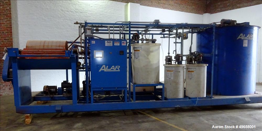 Used- Alar Flex-O-Star Automatic Chemical and Mechanical Rotary Vacuum Filter Sy