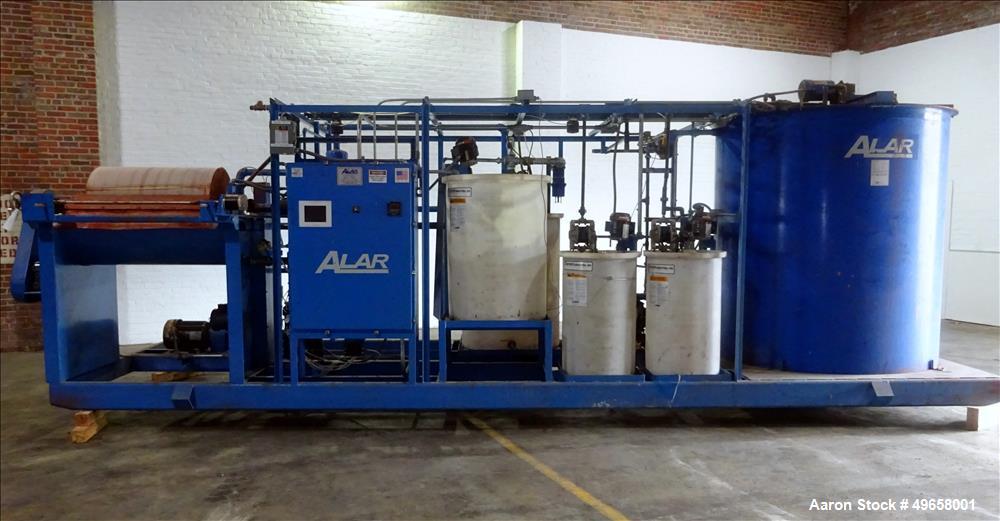 Used- Alar Flex-O-Star Automatic Chemical and Mechanical Rotary Vacuum Filter Sy