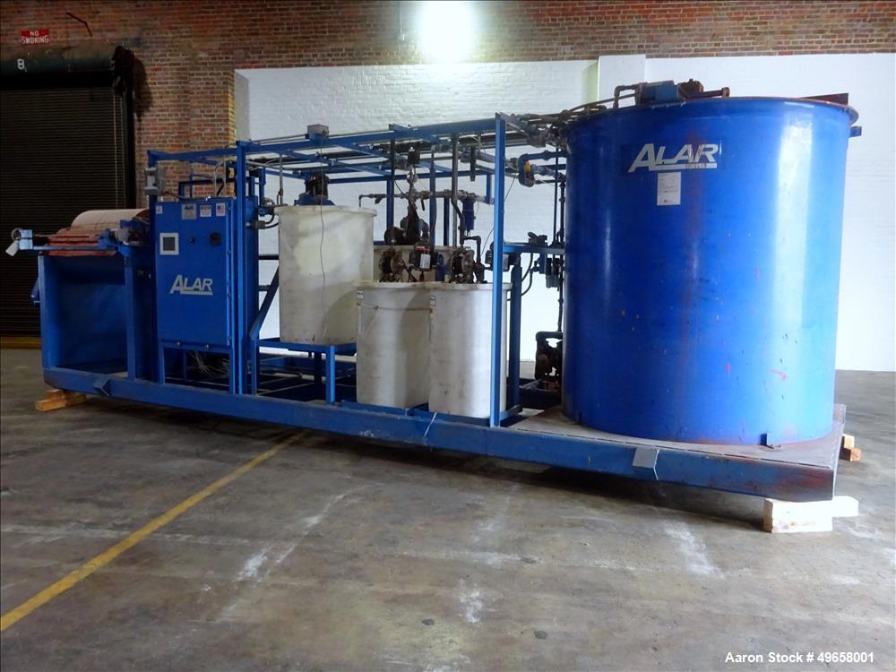 Used Alar Flex-O-Star Automatic Chemical and Mechanical Rotary Vacuum Filter Sy