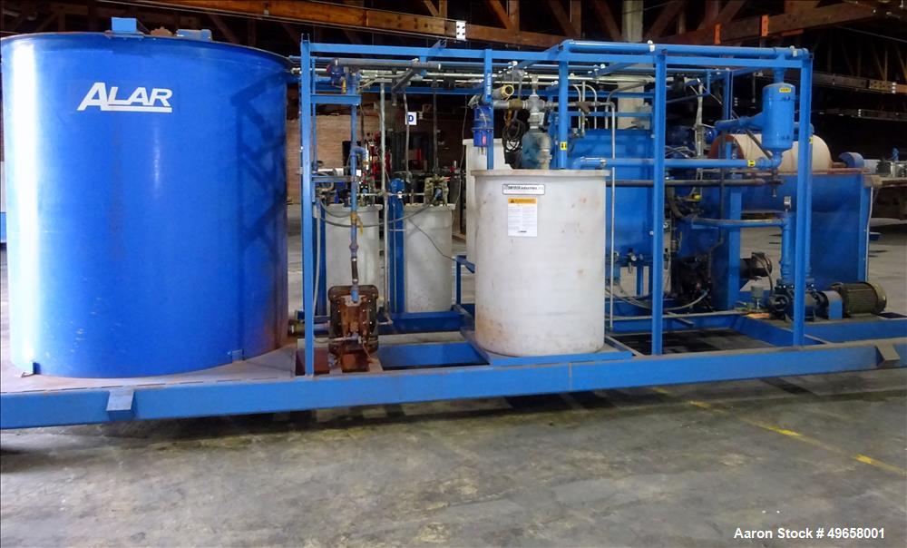 Used Alar Flex-O-Star Automatic Chemical and Mechanical Rotary Vacuum Filter Sy