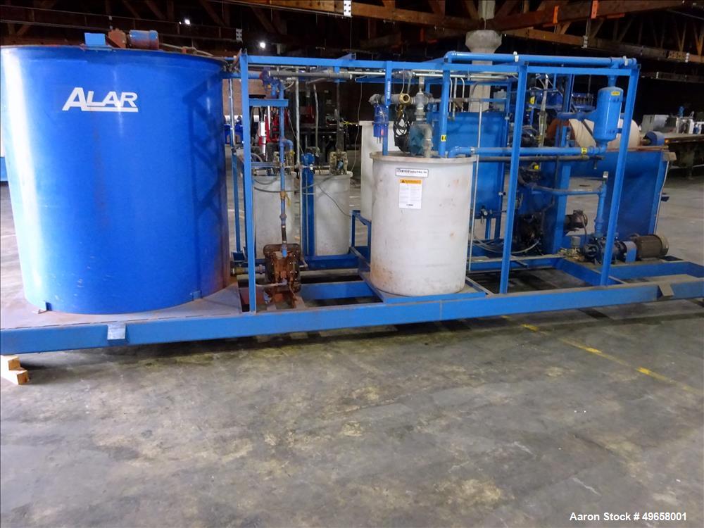 Used- Alar Flex-O-Star Automatic Chemical and Mechanical Rotary Vacuum Filter Sy