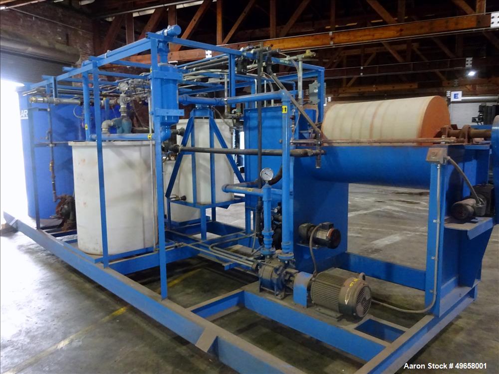 Used Alar Flex-O-Star Automatic Chemical and Mechanical Rotary Vacuum Filter Sy