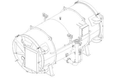 Used- Alar Auto-Vac Rotary Vacuum Filter System, Model 340. 36" Diameter x 48" face drum, approximately 37.7 square feet nom...