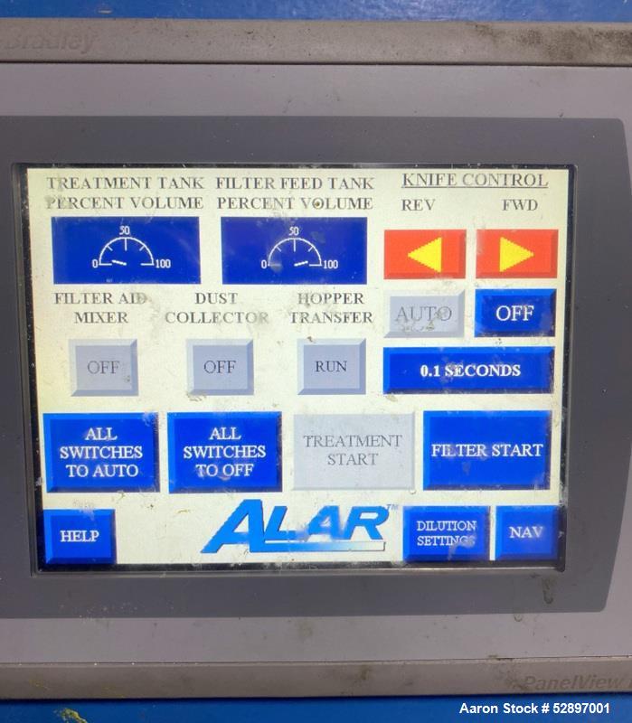 Used- Alar Engineering Corporation Flex-O-Star Series II Batch Dewatering System