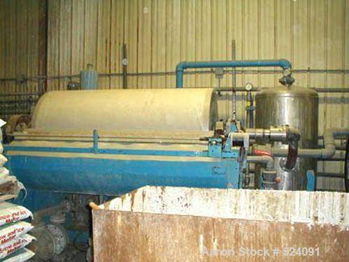 USED: Alar Engineering Corp rotary drum pre-coat, auto-vac, vacuumfilter. With 3' diameter x 6' face drum rated at 56.5 square feet offiltration surface. Stainless steel drum with advancing knivedisc...