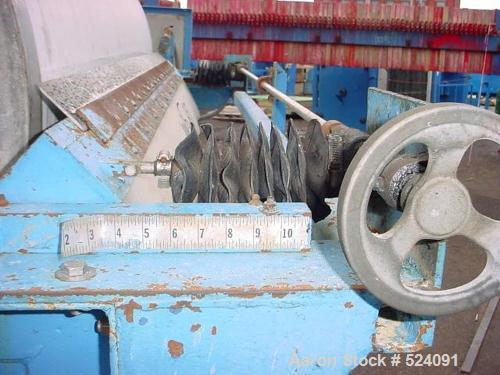 USED: Alar Engineering Corp rotary drum pre-coat, auto-vac, vacuumfilter. With 3' diameter x 6' face drum rated at 56.5 square feet offiltration surface. Stainless steel drum with advancing knivedisc...