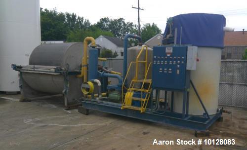 Used Alar Auto-Vac Model 660 Rotary Vacuum Drum Filter – Stainless, Self-Cleaning, 113 Sq. Ft.
Used Alar Auto-Vac Model 660 Rotary Vacuum Drum Filter – Stainless, Self-Cleaning, 113 Sq. Ft.