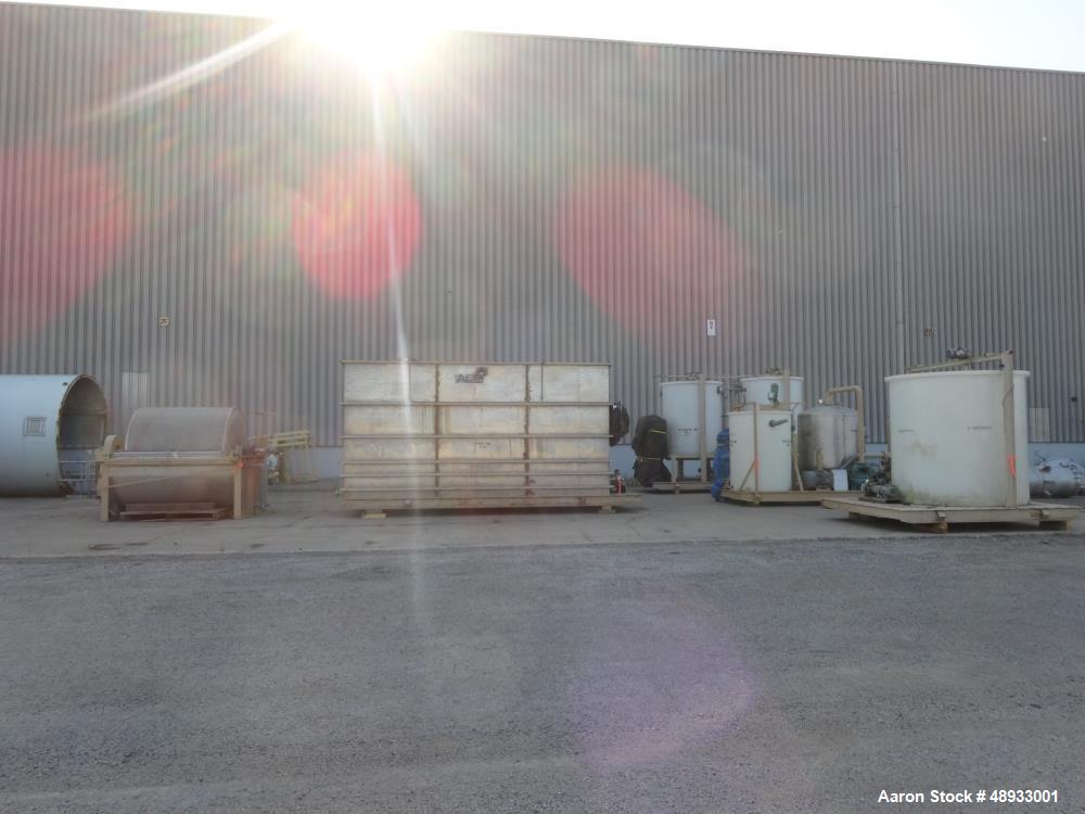 Used ALAR Rotary Vacuum Filter  Liquid / Solid Separation Unit.