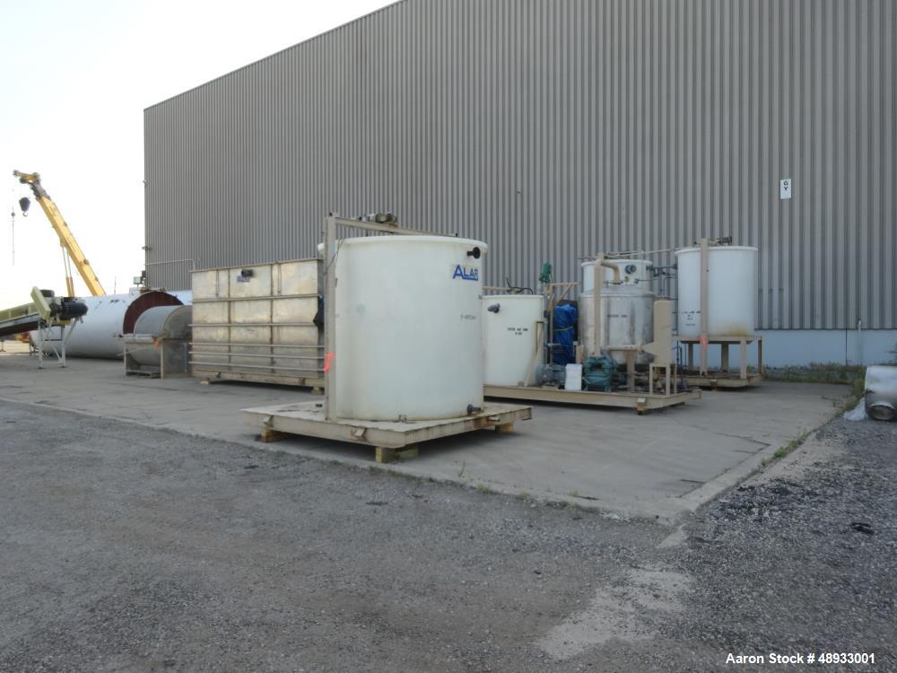 Used ALAR Rotary Vacuum Filter  Liquid / Solid Separation Unit.