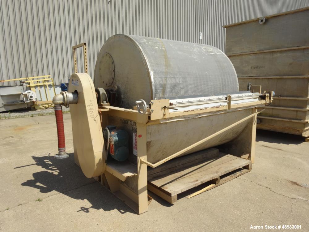Used ALAR Rotary Vacuum Filter  Liquid / Solid Separation Unit.