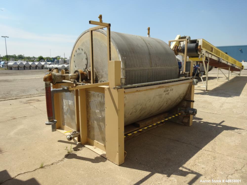 Used ALAR Rotary Vacuum Filter  Liquid / Solid Separation Unit.