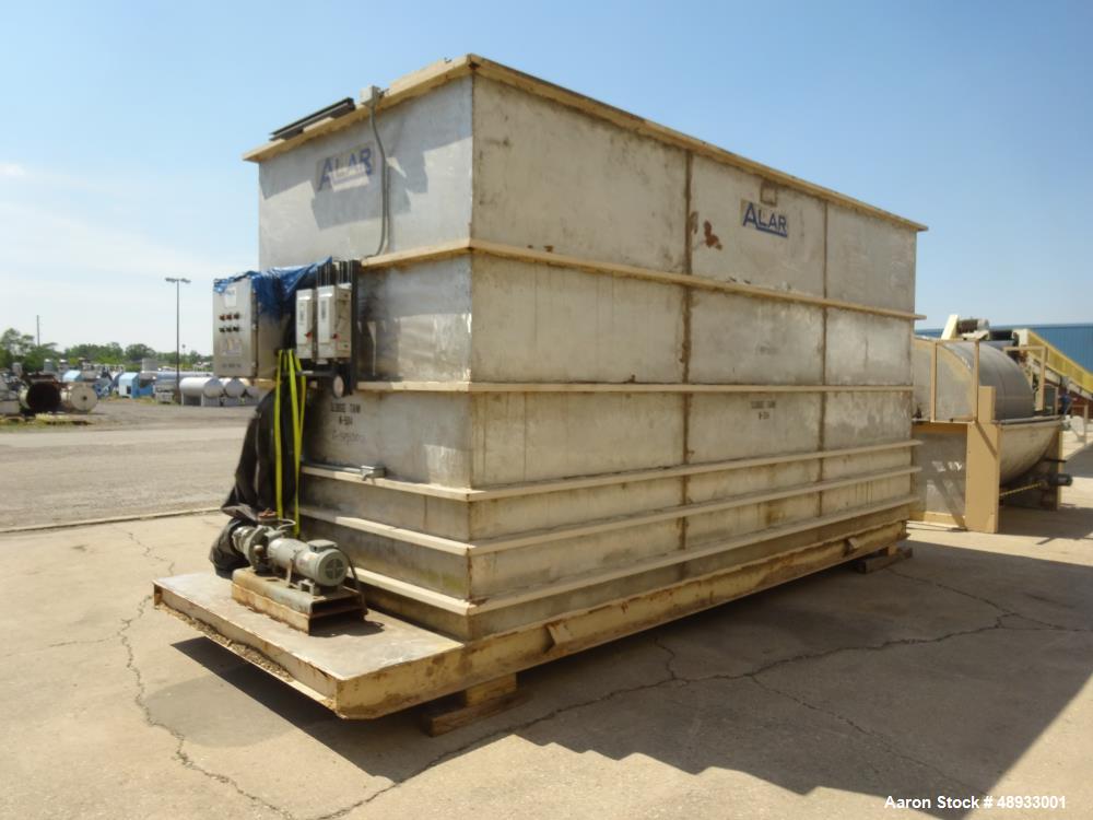 Used ALAR Rotary Vacuum Filter  Liquid / Solid Separation Unit.