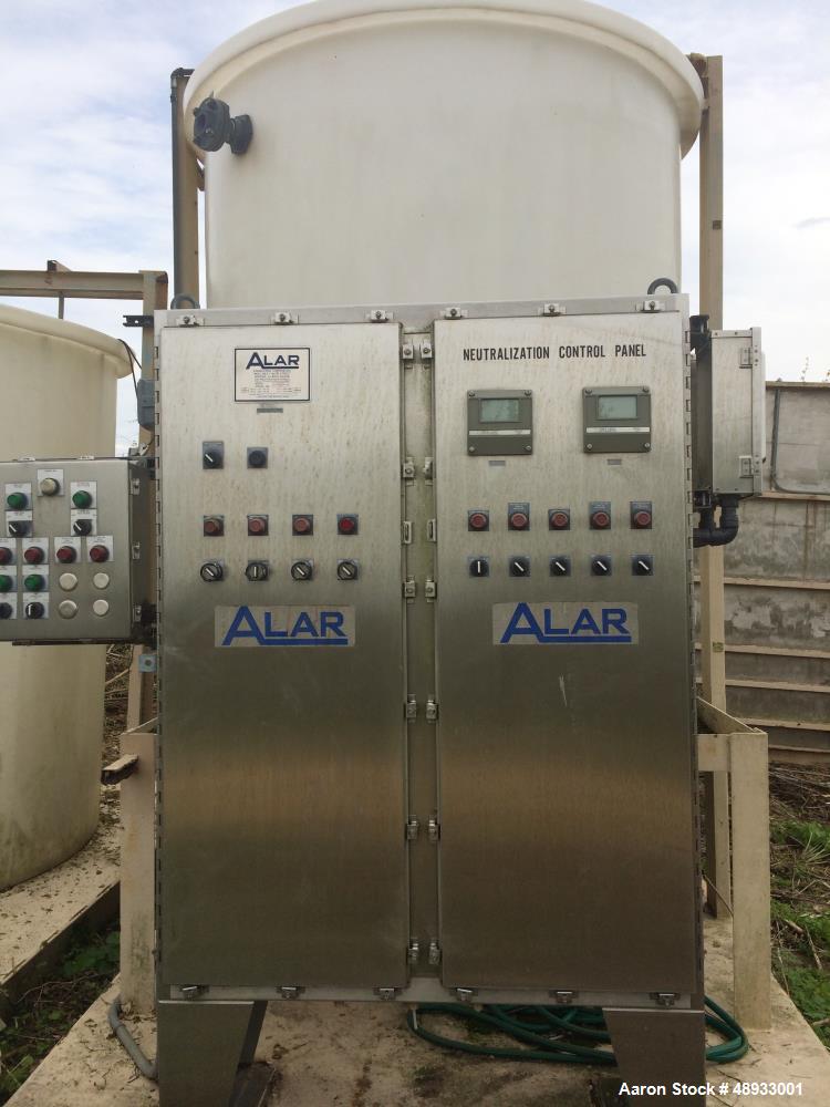 Used ALAR Rotary Vacuum Filter  Liquid / Solid Separation Unit.