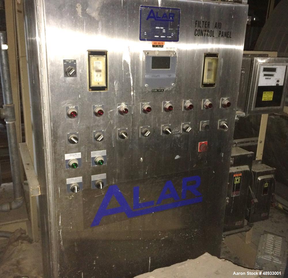 Used ALAR Rotary Vacuum Filter  Liquid / Solid Separation Unit.