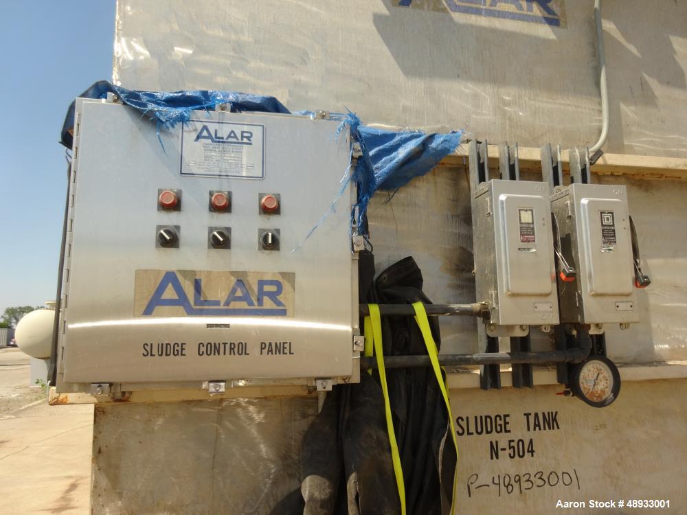 Used ALAR Rotary Vacuum Filter  Liquid / Solid Separation Unit.