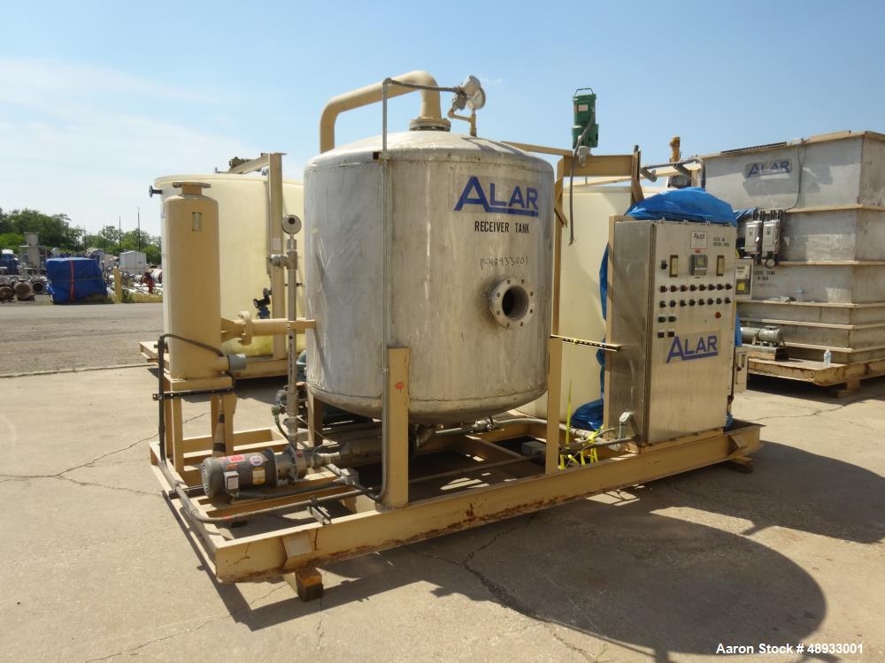 Used ALAR Rotary Vacuum Filter  Liquid / Solid Separation Unit.