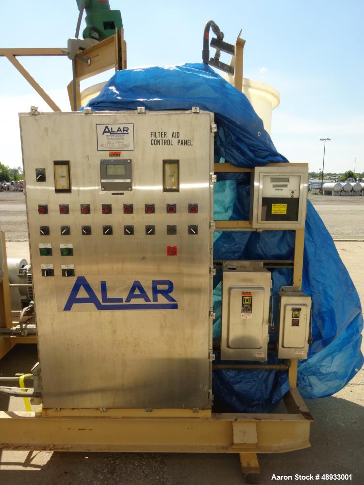 Used ALAR Rotary Vacuum Filter  Liquid / Solid Separation Unit.