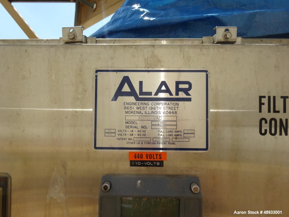 Used ALAR Rotary Vacuum Filter  Liquid / Solid Separation Unit.