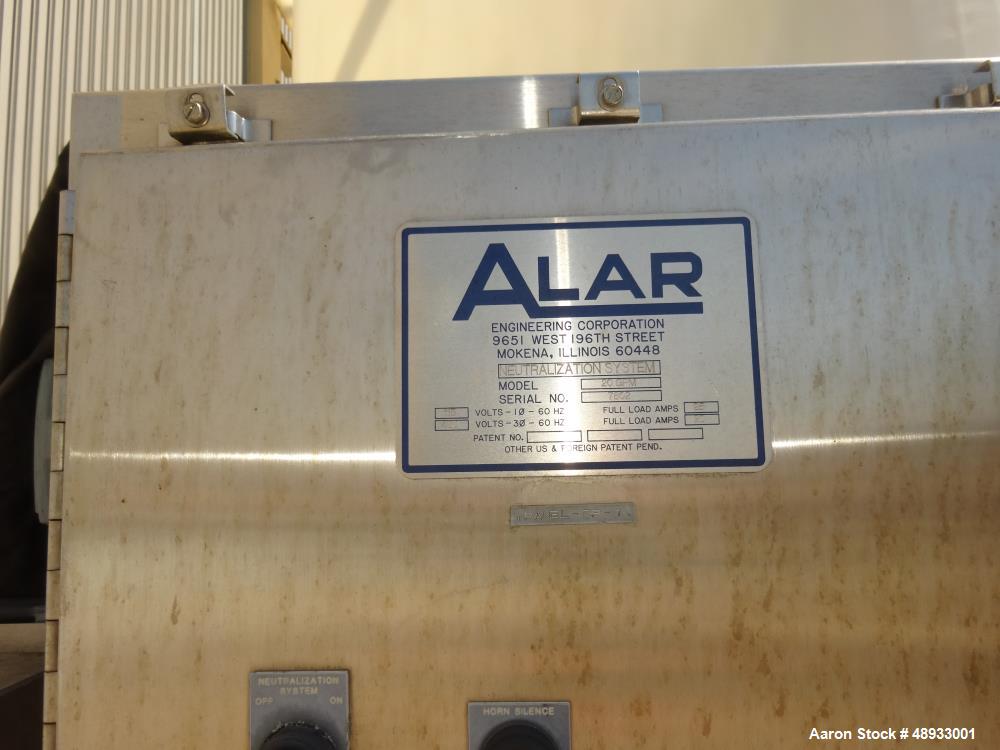 Used ALAR Rotary Vacuum Filter  Liquid / Solid Separation Unit.