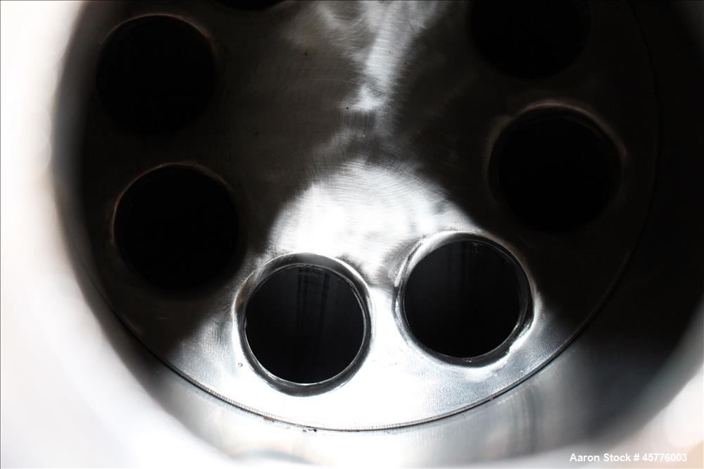 Used Alfa Laval Rotary Vacuum Filter, Type Lundinfilter TF-8M2. 81.76 Square feet (8m2) filtration area. 304 Stainless steel drum, approximately 70" diameter x 58" face. Driven by .95/1.8kW, 380 volt...