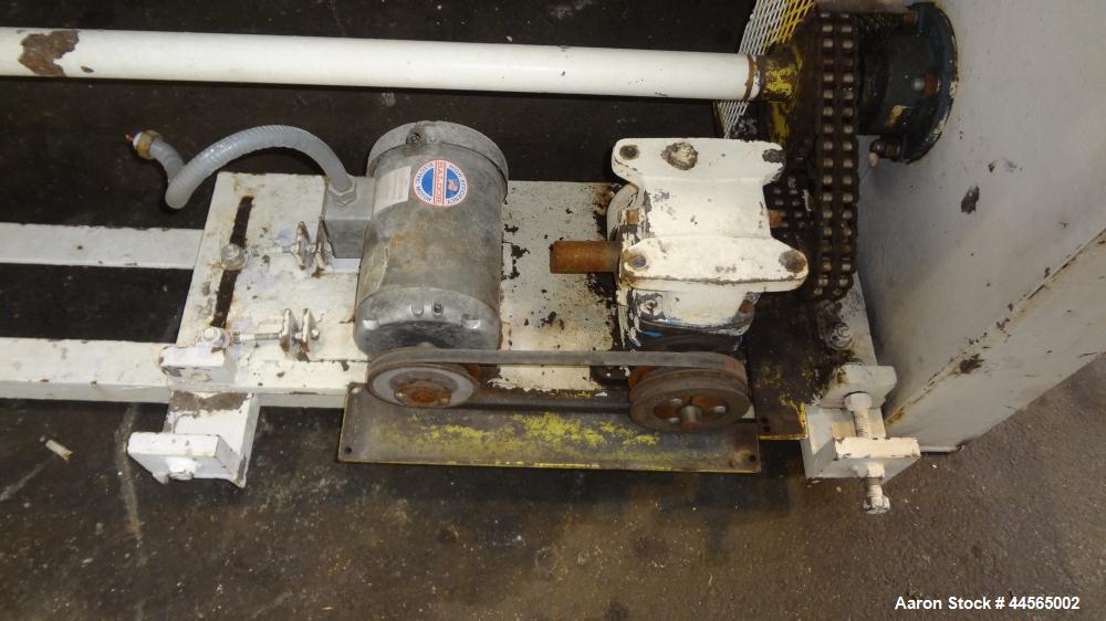 Used Ametek Filtration Engineers Rotary Vacuum Drum Filter, Model 6X6