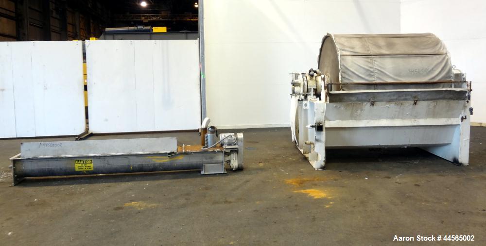 Used Ametek Filtration Engineers Rotary Vacuum Drum Filter, Model 6X6