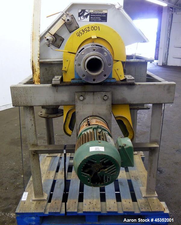Used Stainless Steel Bird Young YUF Rotary Vacuum Filter