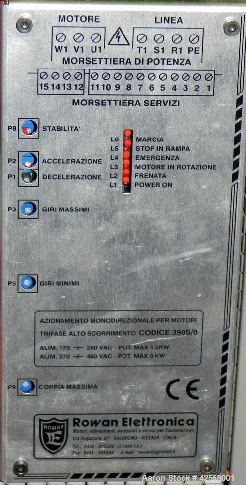 Used Della Toffola Rotary Vacuum Filter, 107 Square Feet (10 square meter) Filter Area, Model EC 10. 304 Stainless Steel. 46.8” Diameter x 93.6” straight side (1200 mm x 2500 mm straight side) filter...